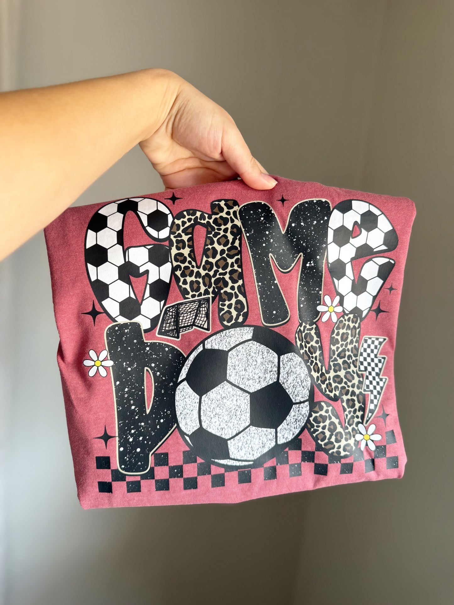 Printed soccer game day