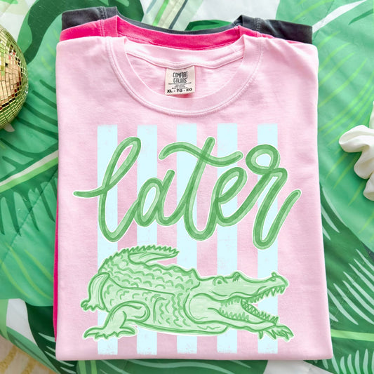Printed later gator