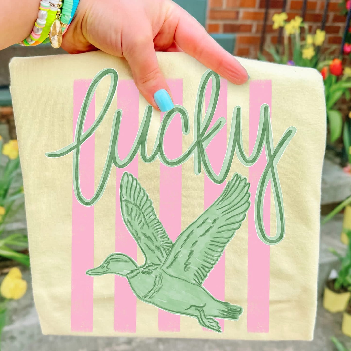 Printed lucky duck