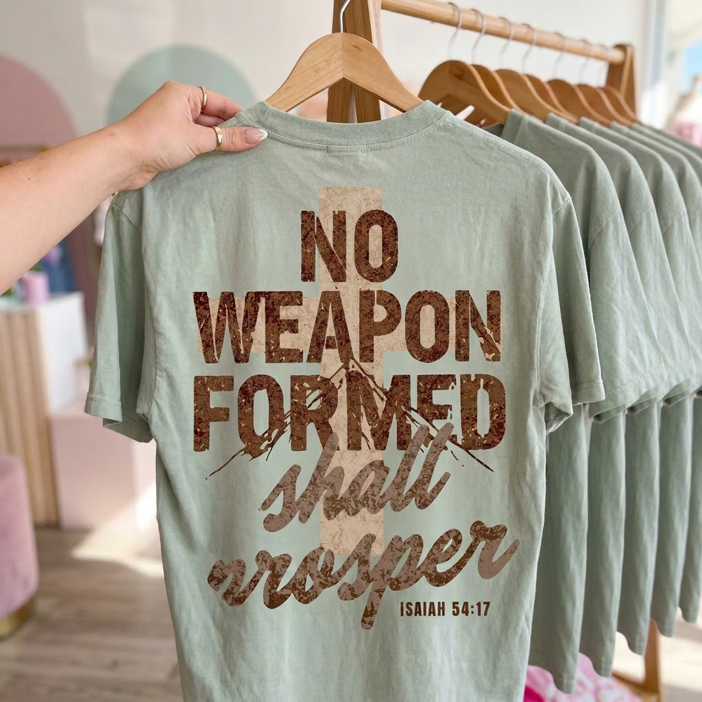 Printed back design- no weapon formed