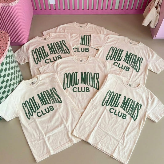 Printed distressed cool moms club