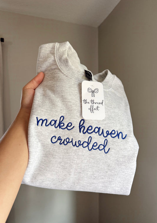 Embroidered make heaven crowded