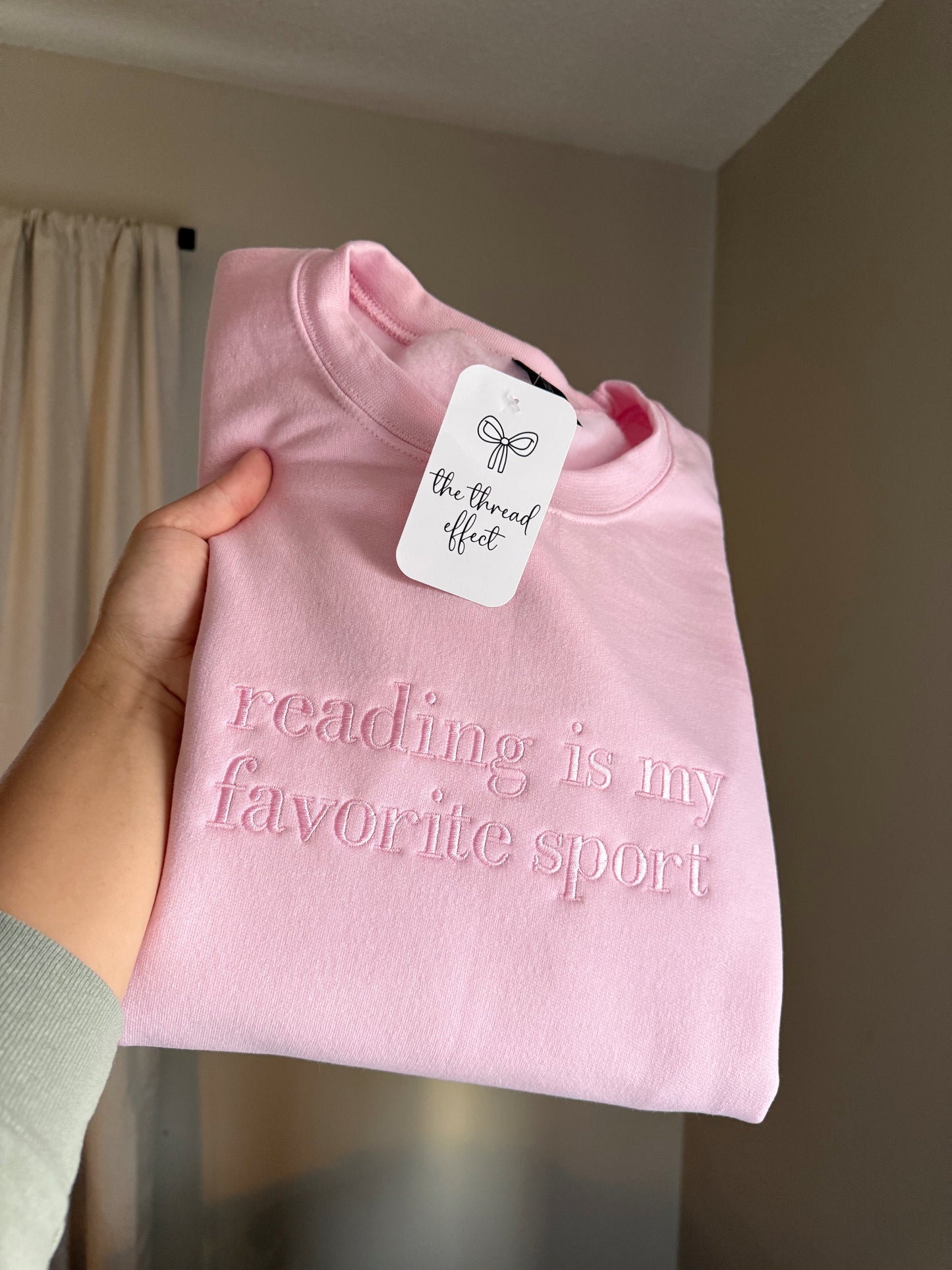 Embroidered reading is my favorite sport