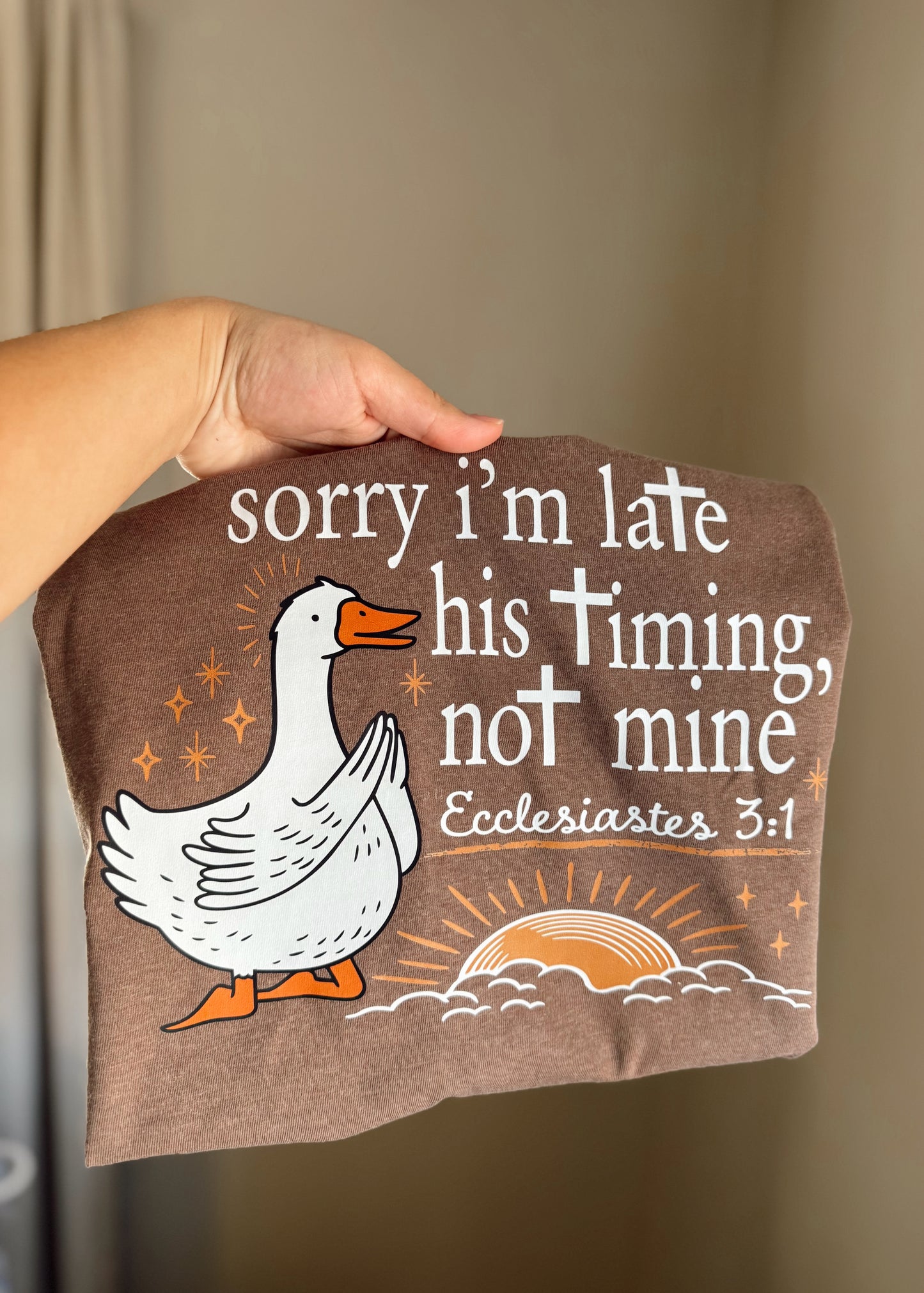 Sorry i'm late, his timing, not mine
