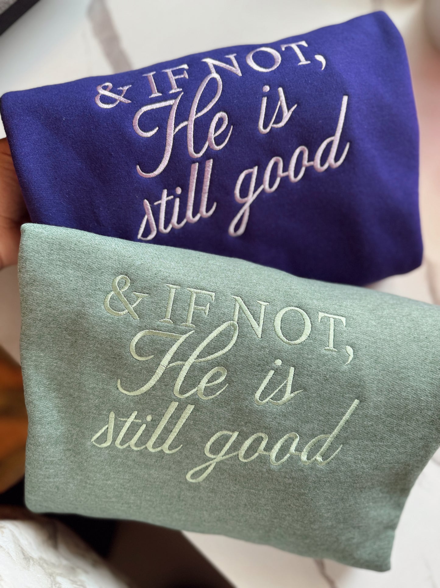 Embroidered & if not, he is still good