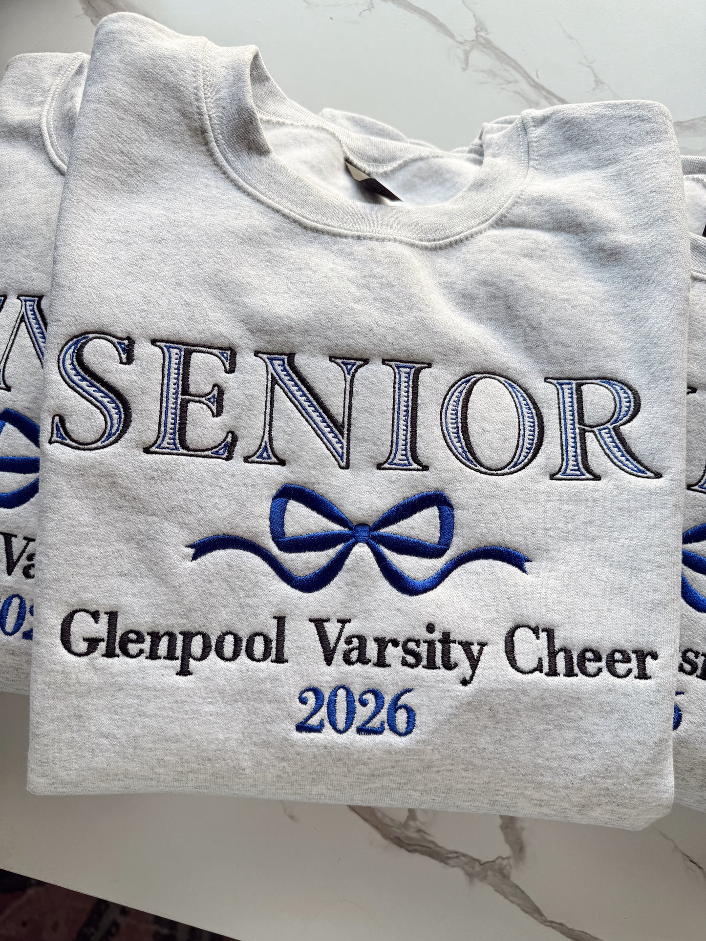 Embroidered custom senior