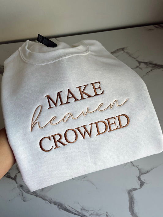 Embroidered make heaven crowded
