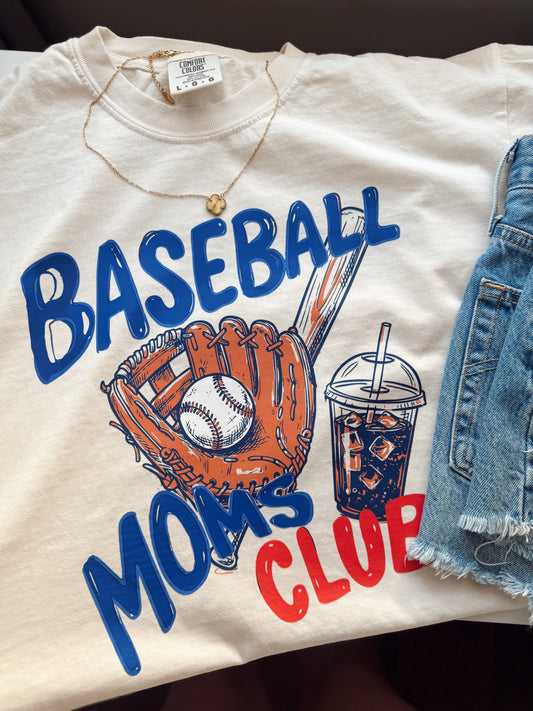 Printed baseball moms club
