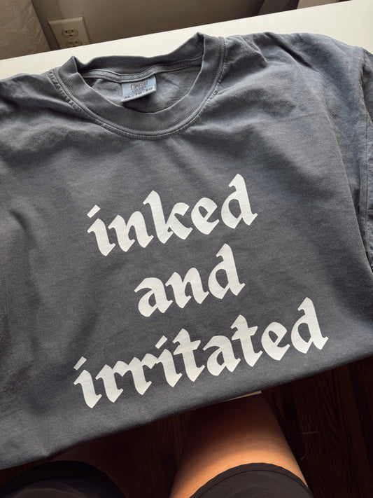 Printed inked and irritated
