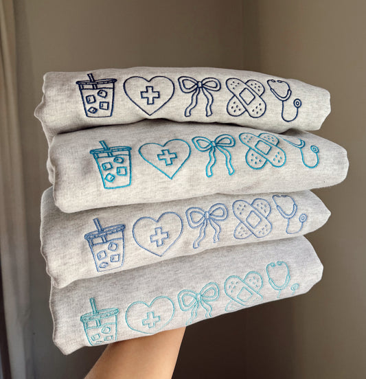 Embroidered healthcare