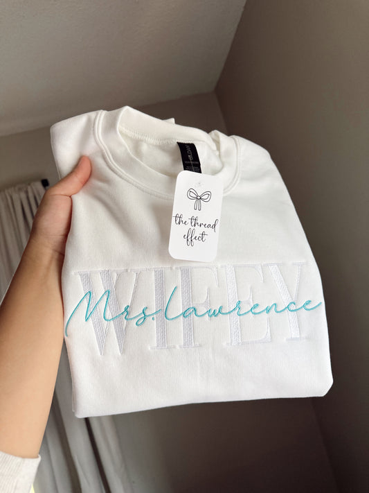 Embroidered Wifey