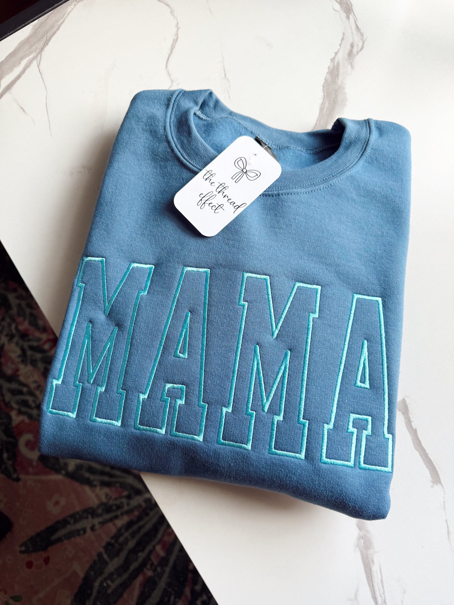Embroidered custom name