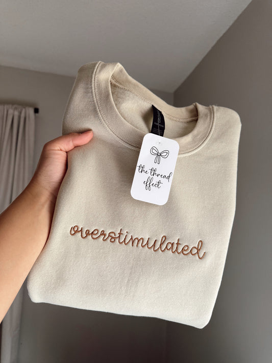 Embroidered overstimulated