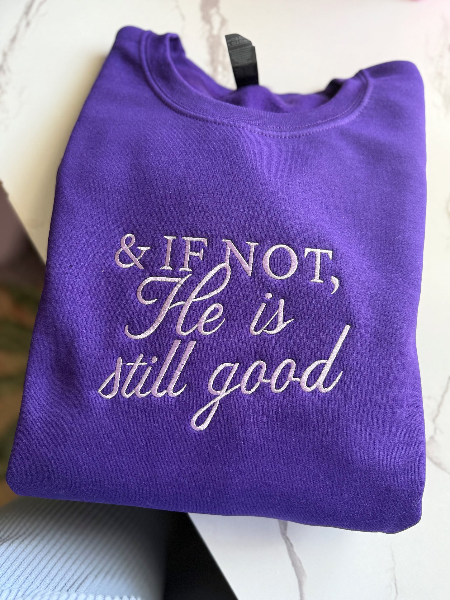 Embroidered & if not, he is still good